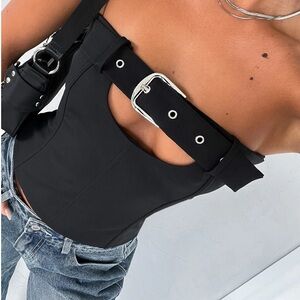 Marry The Night Bustier Black NWT